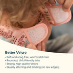 Tiny Twinkle Mess Proof Baby Bib - Waterproof & Lightweight Baby-Led Weaning Apron | 100% Recycled Polyester, Easy Clean & Machine Washable (Rose, Small 6-24 Months)