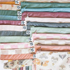 Tiny Twinkle Mess-Proof Waterproof Wet Dry Bag | 2-Pack Reusable Wet Bags for Swimsuits & Baby Clothes | Leakproof Wet Bag for Travel & Diaper Changes for Baby (Peach, Terracotta)