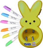 The Eggmazing Egg Decorator - Peeps Bunny - Arts and Craft Set Includes 6 Colorful Quick Drying, Non-Toxic Markers - Yellow - Packaging May Vary