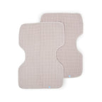 Little Unicorn Ultra-Absorbent Premium Burp Cloth 2 Pack | Soft on Baby's Skin | Larger Size | Ergonomic Design | Set of 2 (Porposie)