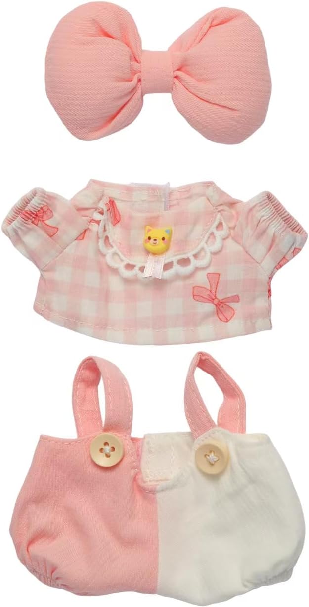 17CM Collectible Doll Clothes.17cm Mini Doll Clothing Set.Exquisite Handmade.Suitable for Small Collectible Dolls.Multiple Styles Available (Dresses/Casual Wear/Holiday Outfits) (NO Doll)(Style D)