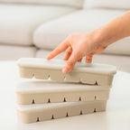 Silicone Freezer Tray, Made in Korea, Meal Prep, Freeze Food Storage Cubes Trays with Lids for Purees, Soups, Solid Food Fruit Vegitable Brastmilk, Easy and Safe (Rose, 2 Pack - 6 Cube)