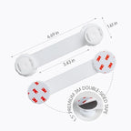 Child Safety Cabinet Locks – 6-Pack Double Button Drawer Latches, Easy & No-Residue Removal, Exclusive Technology – Baby Proofing for Drawers & Cabinets