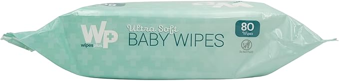 Baby Wipes, Hypoallergenic Ultra Soft Wipes for Sensitive Skin, Unscented, Alcohol Free, 12 Packs of 80 Wipes