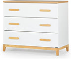 dadada LaLa 3 Drawer Dresser for Nursery - Modern Design, Deep Drawers, Baby-Safe Finish, Anti-Tip Safety, Durable Construction, Maximum Storage for Small Spaces, 39” Wide. (Little 3-Drawer)