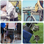 Accmor Stroller Cup Holder with Adjustable Strap, 360 Degree Rotatable Universal Cup Holder for Uppababy, Nuna, Doona Stroller, Drinks Holder for Wheelchair, Walker, Rollator