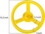 2-Pack Ninja Wheel Obstacle for Kids - 360° Rotatable Swing Monkey Wheel for Ninja Warrior Obstacle Course for Kids Ninja Warrior Slackline Kits - Blue, Yellow Color in Set