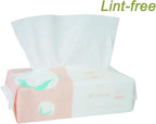 Ultra Soft Dry Baby Wipes Unscented Multi-Purpose Pure Cotton Tissue For Sensitive Skin (2 PACK-200 Count)