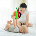 8-in-1 Sensory Balls for Infant Toddlers,Rainbow Fabric Baby Toy for Sensory Development,Montessori Toys for Babies 6-12 Months,8 Different Sensory Tactile Textures with Crinkle Rattle Squeakers