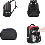 Cartoon Backpack for Boys, 17 Inch Kids Space Backpack for Children Teens Waterproof School Travel Backpacks