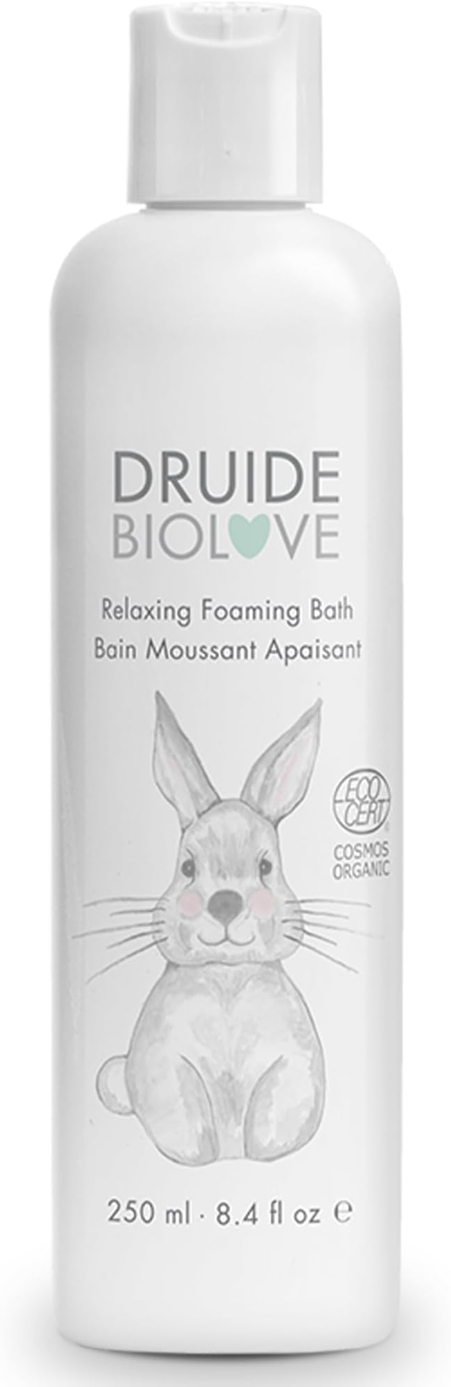 BioLove Druide Relaxing Foaming Bath – Bubble Bath for Babies & Kids – Made with Essential Oils, Vegan & Sulfate-Free Formula, 250 ml (8.4 oz.) Chamomile, Orange, Star Anise