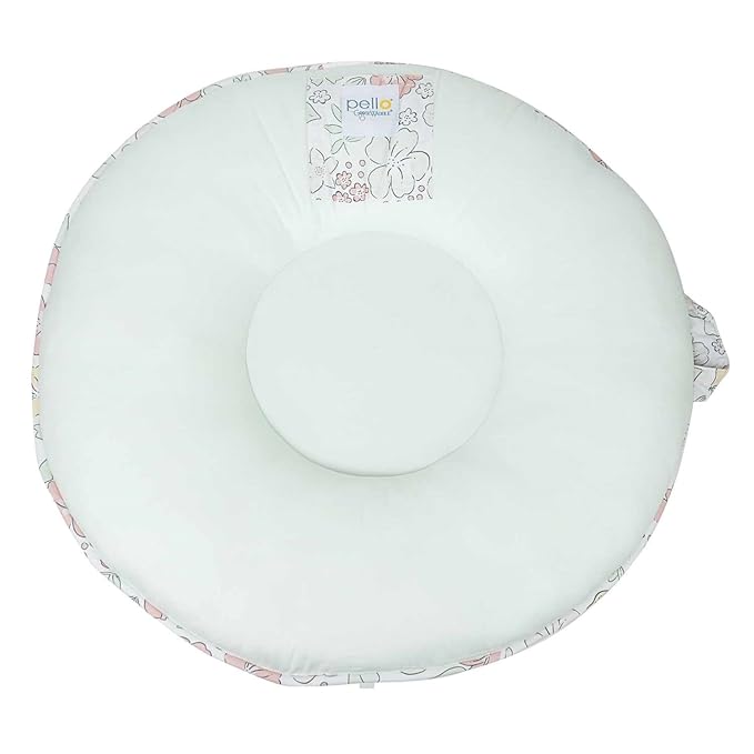 Pello Multi-use Luxe -Toddler Floor Pillow/Play Mat/Lounger (Lemon Aqua Glass)