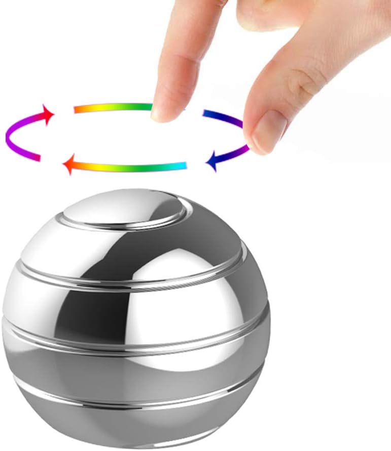 Kinetic Desk Toys,Full Body Optical Illusion Fidget Spinner Ball,Gifts for Men,Women,Kids Size 1.77"