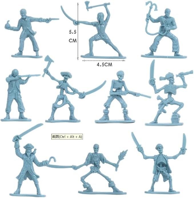 310pcs/set Medieval Pirates Theme Castle Knights Action Figure Toy Army Playset with Castle, Toy Soldier, Catapult, Siege Crossbow, Treasure Chest (Pirates Themed Castle Set)