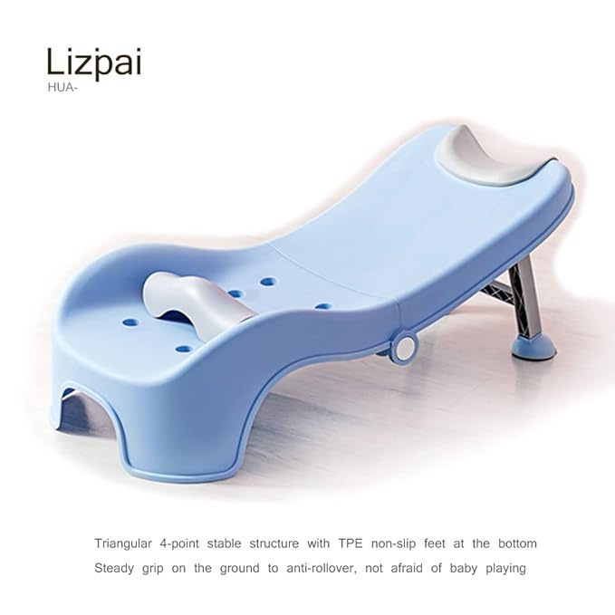 Adjustable Children Shampoo Chair for 3-10 Year Old Bathing Seat Tub Collapsible with Prevent Wet Clothes Design