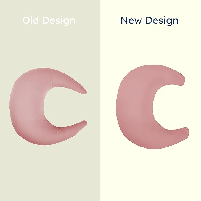 snuggle me Organic Nursing Pillow (New 2025 Design) | Bottle & Breastfeeding Pillow with Organic Cotton Cover & Fiberfill, Machine Washable Feeding Pillow, Newborn Essentials Must Haves (Gumdrop) - v2