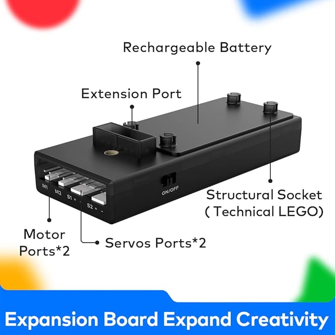 Makeblock Cyberpi Project-Based Kit, Coding for Kids 8-12 Support Scratch & Python Programming, STEM Programmable Robot Supports AI & IoT Technology with Built-in WiFi Module