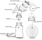 Manual Breast Pump - Automatic Double Electric Breast Pump Extractor De Leche Manual 3 Modes, 9 Levels，White