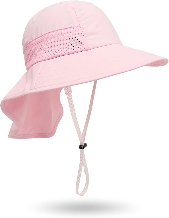 Baby Sun Hat UPF 50+ Toddler Wide Brim Beach Hats for Boys Girls 0-6 Years