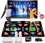 HDMI Dance Mat 64GB Storage, 1000 Games,885 Songs,81 MTV Videos.Dance pad Combines Dance, Yoga, Aerobics, Running, Sports, and Puzzle Games A Prestigious Gift for Boys & Girls. Flannel Material