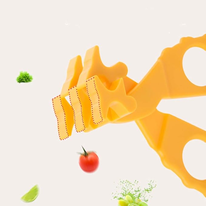2PCS Baby Food Choppers Food Scissors Cutter Multifunctional Masher Chopper Crusher Food Cut Kids Safe Feeding Helper Home Kitchen Food Slicer Shears for Babies Toddlers (Yellow)