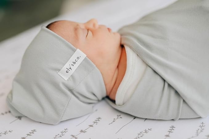 Ely’s & Co. Crib Sheets, Baby Boy/Girl Fitted Crib Mattress Sheet Set, 2 Pack, 100% Jersey Knit Cotton, Infant and Toddler Nursery Bedding, Forest Grey Print, 28” x 52”