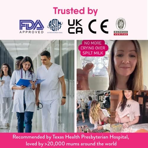 NatureBond Silicone Breast Pump with lid, Stopper, Strap, Pouch. Breastfeeding Essential Premium All in 1 Set. 3.4oz 100ml (Premium All-in-ONE)