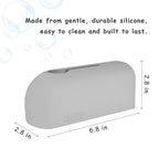 Bathtub Faucet Cover, Soft Silicone Bath Faucet Cover for Kids, Bath Spout Cover for Tub, Faucet Cover for Bathtub Safety, Toddler Bath Tub Water Spout Cover, Universal Fit (Grey)