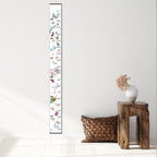 Baby Growth Chart for Wall - Height Chart for Kids Nursery Decor Wall Hanging Measurement Ruler with Black Wood Scroll Toddlers Room Decor Birthday Christmas Gifts for Boys Girls 79"X7.9" (Butterfly)
