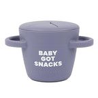 Bella Tunno Snack Cups for Toddlers, Silicone Spill Proof Food Container with Lid, Babies & Kids 6-12 Months, Baby Got Snacks