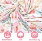 Baby Girls Crib Sheets | Floral Ultra-Soft Bedding for Crib Mattress and Toddler Beds - Blended Cotton Fitted Crib Sheet for Baby Girls Comfort and Elegance by Max&So