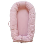 Deluxe Infant Lounger, Baby Nest Cover for Baby Girls & Boys, Newborn Essentials for Baby 0-12 Months, 100% Cotton (Mistyrose)