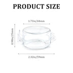 2 Pack Deadbolt Child Safety Lock Cover - Child Proof Deadbolt Cover & Door Knob Protector, Deadbolt Lock Cover for Kids, Prevents Accidental Locking (Fits Standard Locks) (Transparent)