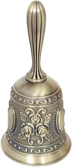 1 Pack Hand Held Bell, Metail Dinner Bell Wedding Bells, Service Bell Call, Vintage Bell
