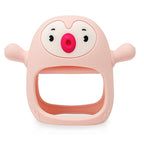 Teething Toy for Infants & Babies, Teethers for Babies 3-6 Months, Baby Teethers 0-6 Months, Teething Toys 6-12 Months, TotCo Never-Drop Baby Teething Toy, Pink