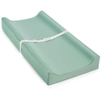 Vegan Leather Changing Pad Cover with Zipper - 31"X 16" - Waterproof Wipeable, Extra Thick & Portable & Non-Slip Diaper Mat - Fits Standard Changing Tables (Green)
