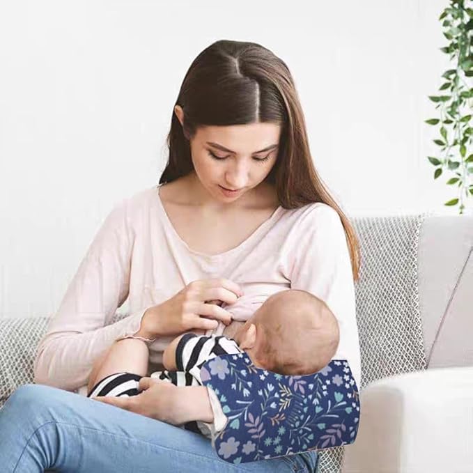 Cozy Cradle Pillow, Cozy Cradle Arm Pillow, Baby Nursing Pillow Head Support Pillow for Breastfeeding Bottle Feeding (Small Gray Fish)