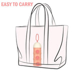 Accmor Formula Dispenser On The Go, 3 Layers Stackable Formula Container to Go, Non-Spill Portable Milk Powder Baby & Kids Snack Container, Pink