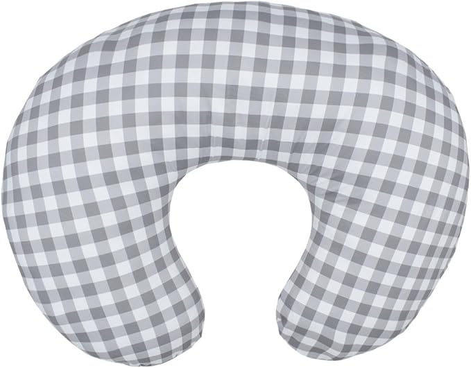 Nursing Pillow and Positioner, Breastfeeding, Bottle Feeding, Baby Sitting Support with Removable Ultra Soft Minky Cover, Tummy Time Support for Baby Boys and Girls