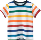 Boys' 4-Pack Excavator Short Sleeve Crewneck T-Shirts Top Tee Size 2-7 Years Toddler Boys' Value Pack Cotton T-Shirt