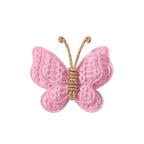 2 Pcs Butterfly Hair Bow Girl, Kid's Cute Hair Clips Barrettes Accessories for Infants Toddlers Baby Kids Fine Hair (Peach Red)