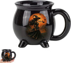 Custom Witch Cauldron Mug, Witch Themed Halloween Coffee Mug, Personalized Witches Brew Halloween Coffee Mug For Women, Besties, Family, Witches Cauldron (1 Pcs)