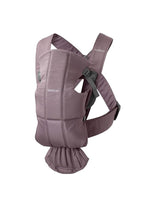 BabyBjörn Baby Carrier Mini, Cotton, Dark Purple | Newborn Carrier (7-25 lbs), Ergonomic, Easy-to-Use