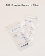 eufy Breast Milk Storage Bag with Temperature Sensing Color Change, Milk Storing Bags for Breastfeeding, 7 oz Disposable Storage Bags, Self-Standing, Leakproof Milk Freeze Storage Pouches (120 Pieces)