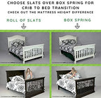 Full-Size Conversion Kit Bed Rails for Westwood Design Convertible Cribs - Solid Wood Rail - Toddler and Adult Bed Rail for Full-Size Beds - Essential Nursery and Baby Furniture (White, Option 2)
