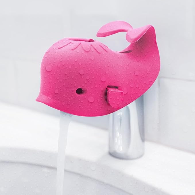 Baby Bathtub Faucet Cover, Baby Safety Protection Silicone Toys, Bath Spout Cover Baby Bathtub, Faucet Cover Baby Bathtub Silicone Whale for Kids, Toddler, Infant, Gifts for Children