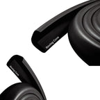 Roving Cove HeftyFit Edge Protector for Baby Proofing (9ft Large Edge Only), Heavy-Duty Soft Rubber Foam Furniture Edge Bumper Guards, Desk Edge Cushion, Wall Corner Covers, 3M Adhesive, Onyx Black