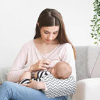 Cozy Cradle Pillow, Cozy Cradle Arm Pillow, Baby Nursing Pillow Head Support Pillow for Breastfeeding Bottle Feeding (Light Grey Crown)