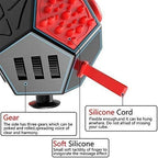 12 Sided Cube Toys,Fidget Dodecagon Toys Relief Stress,Autism Anxiety Depression for Kids and Adults (Red, Normal A4)