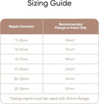 eufy Original 19mm Sizing Inserts (2-Pack) for Wearable Breast Pump S1/S1 Pro/E10/E20, Silicone Sizing Inserts, Easy to Install and Use, Comfortable and Precise Fit for Better Suction